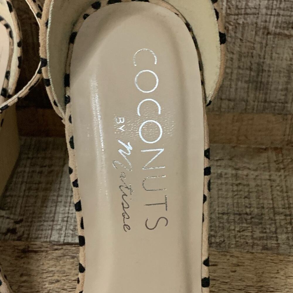 Coconuts By Matisse Leopard Print Sandals Wedge H… - image 3